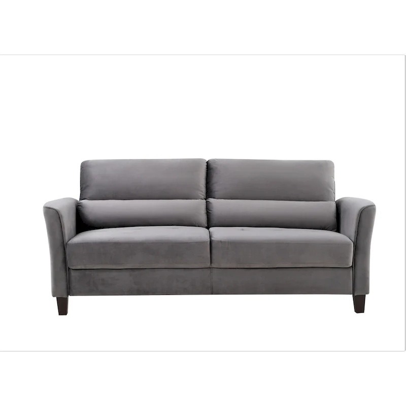 77.95 Mid Century Modern Upholstered Sloped Arms Living Room Sofa