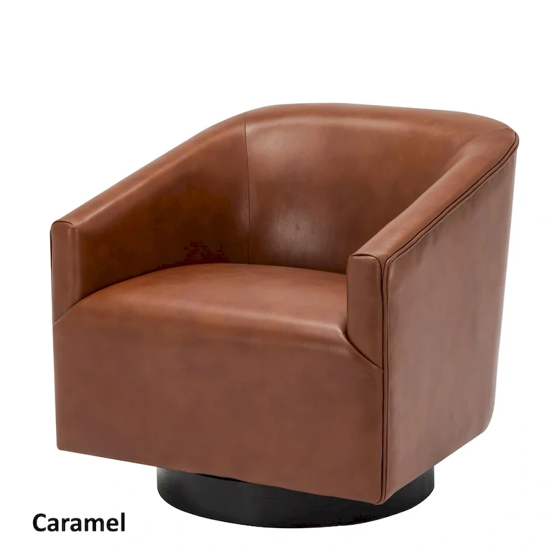 Wood Base Swivel Chair