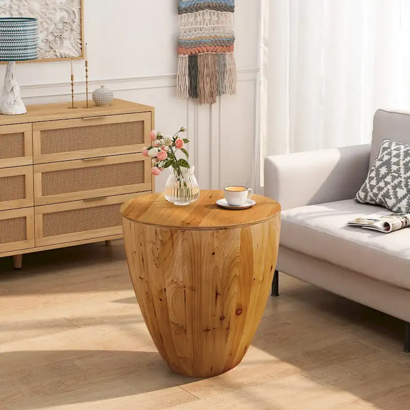 Vintage Style Bucket Shaped Coffee Table