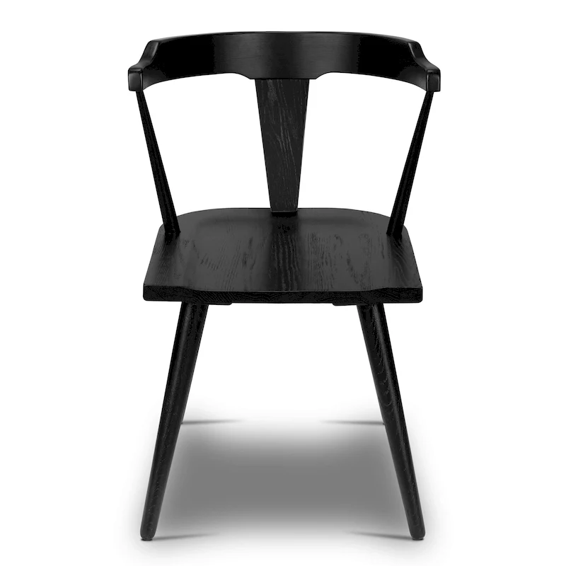 Poly & Bark Enzo Dining Chair - Solid Oak Wood