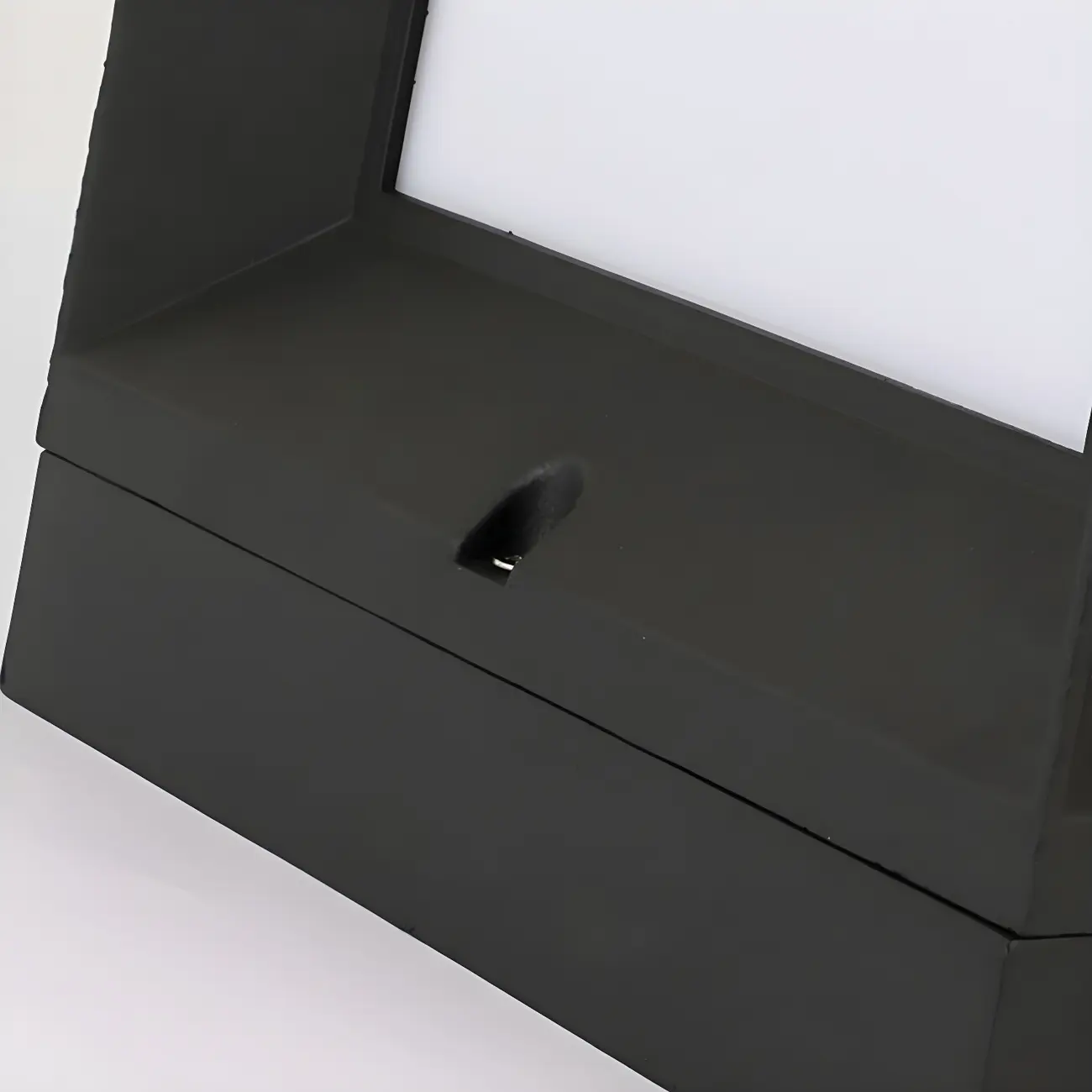 Simple Smooth Metal Cube Post Cap Light