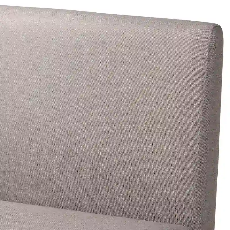 Odessa Grey Fabric and Walnut Finished Wood 5-PC Dining Nook Set