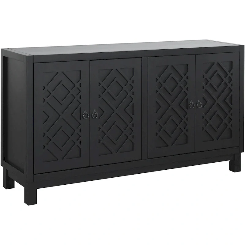 Large Storage Space Sideboard, 4 Door Buffet Cabinet