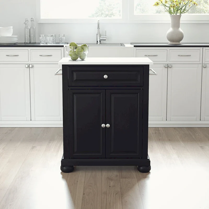 Crosley Alexandria Granite Top Portable Kitchen Island/Cart - 31W x 18D x 35.5H