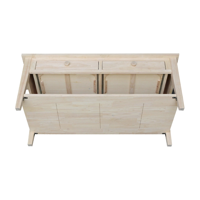 Spencer Solid Parawood Coffee Table - 48 in. W x 24 in. D x 19 in. H