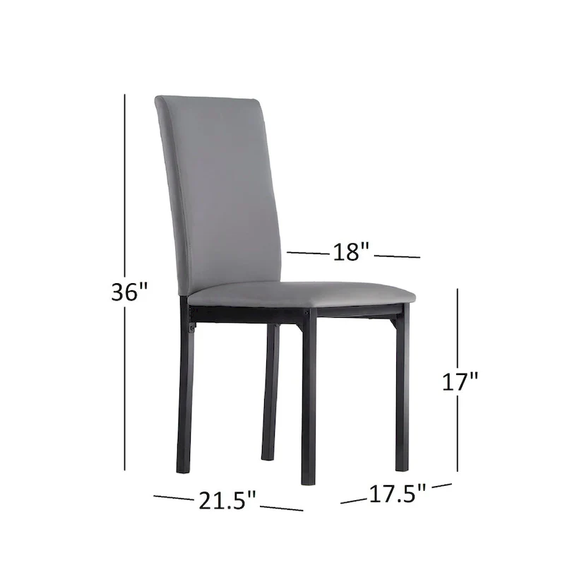 Darcy Faux Marble Top Metal 5-Piece Dining Set by iNSPIRE Q Bold