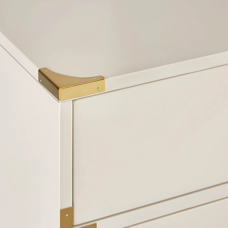 Kedric 3-drawer Goldtone Accent Nightstand by iNSPIRE Q Bold