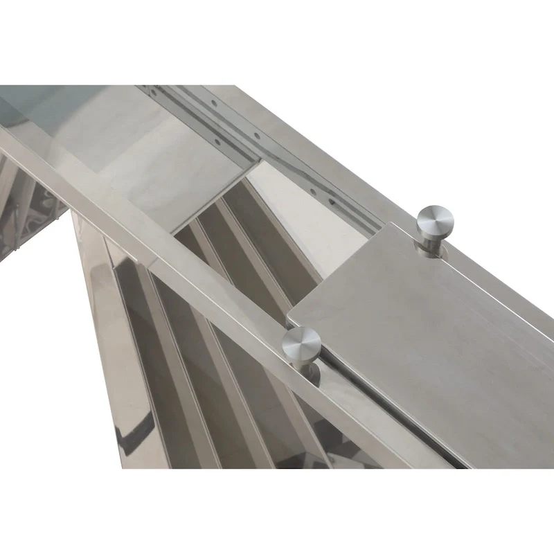 Somette Domino 5-Piece Dining Set with Gray Motion-back Chairs