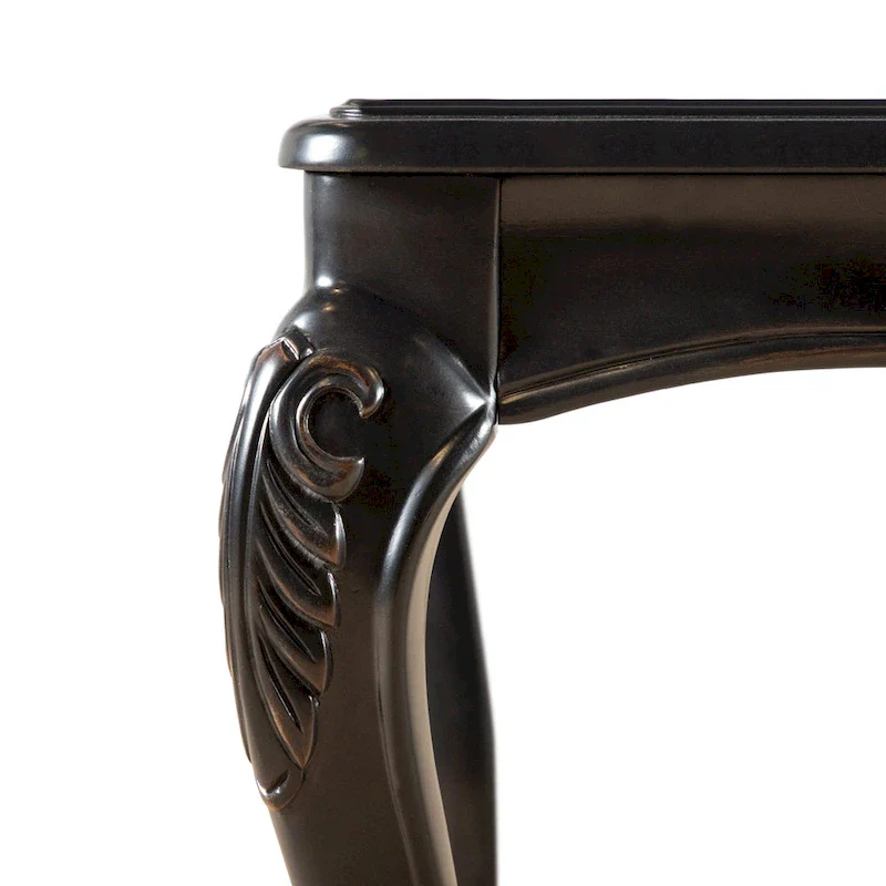 Furniture of America Clarissa Traditional Solid Wood Coffee Table with Carved Legs