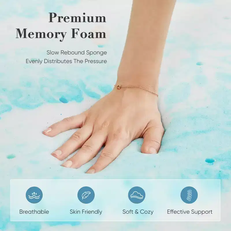 2 Inch Twin Size Experience Ultimate Comfort with Our Blue Memory Foam Soft Mattress C Premium Sleep Solution