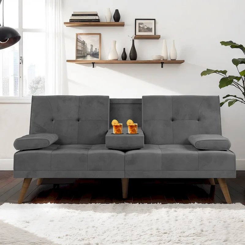 Futon Couch Sofa Bed, Small Sleeper Sofa Chair Loveseat