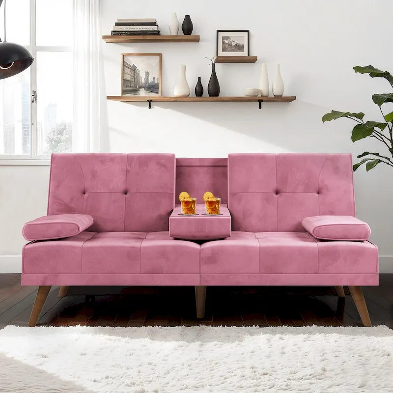 Futon Couch Sofa Bed, Small Sleeper Sofa Chair Loveseat