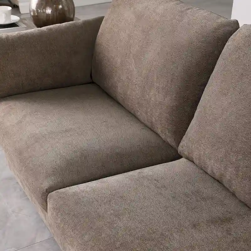 Modern Chenille Loveseat Sofa Couch