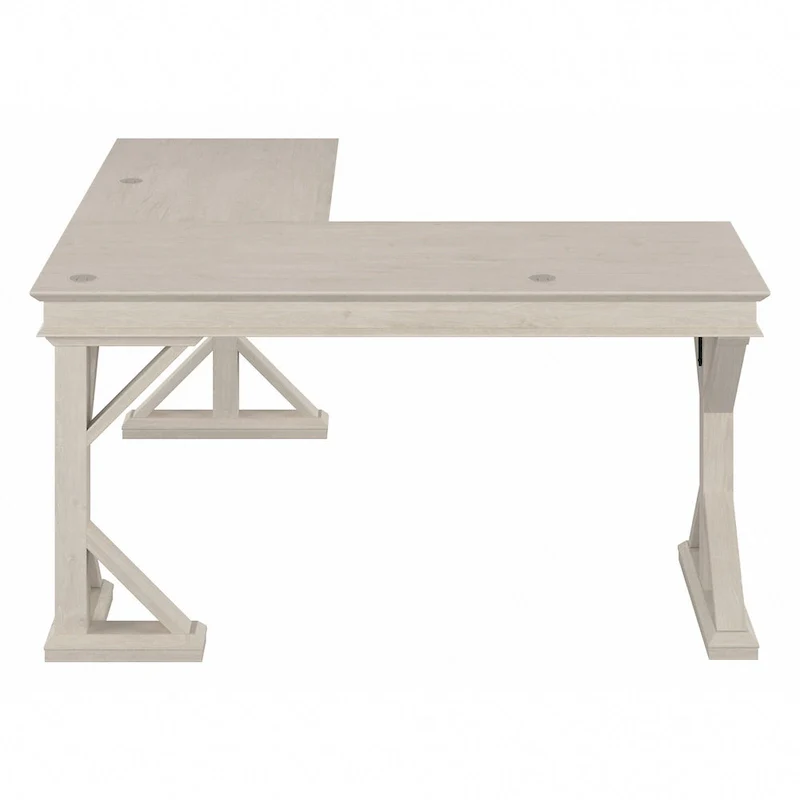 Homestead 60W Farmhouse L Shaped Desk by Bush Furniture