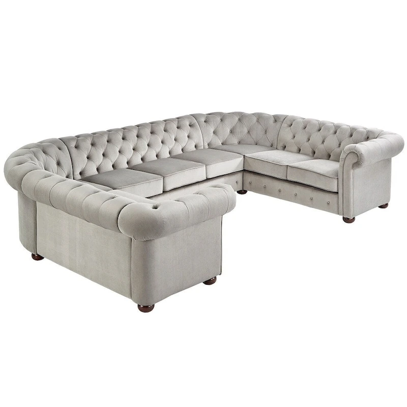 Knightsbridge Chesterfield U-shaped Sectional by iNSPIRE Q Artisan