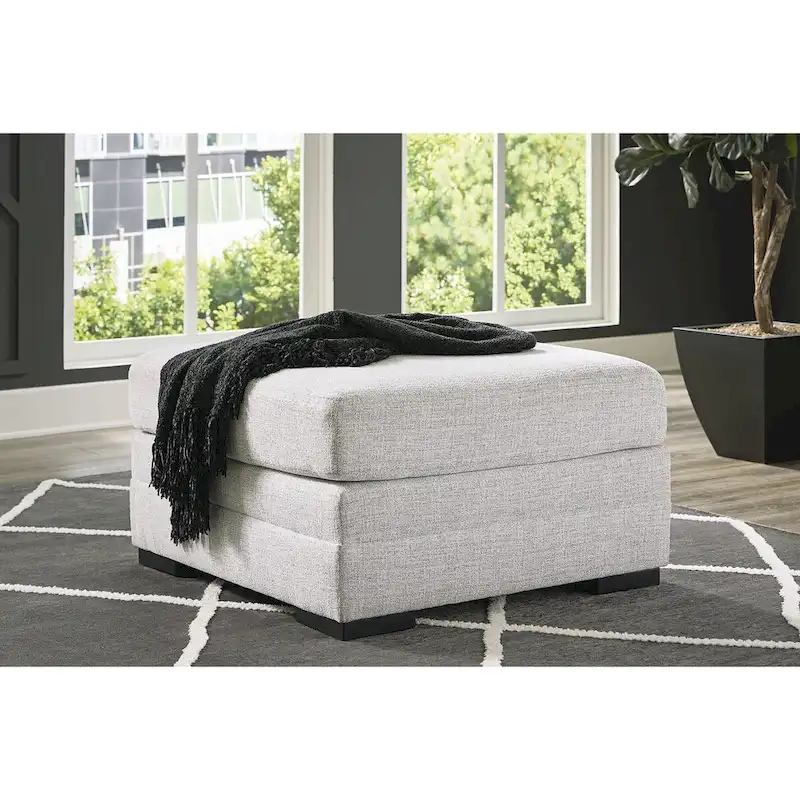 Signature Design by Ashley Koralynn Off White Oversized Accent Ottoman