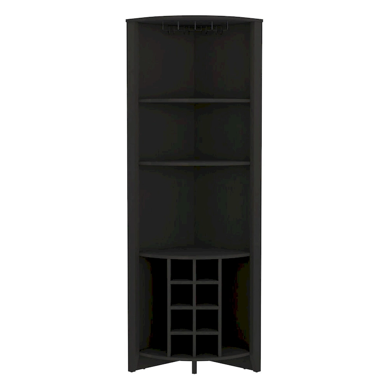 Corner Bar Cabinet for Kitchen, Dining Room,Living Room, Black