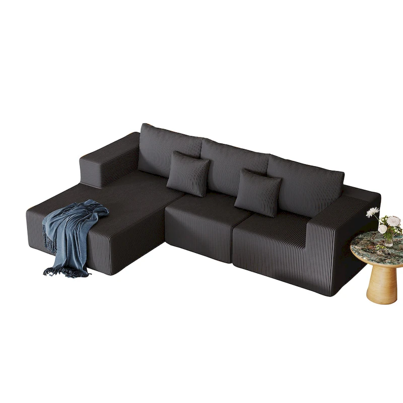 108.3Inch Modular L Shaped Sectional Sofa Couch with Chaise Lounge