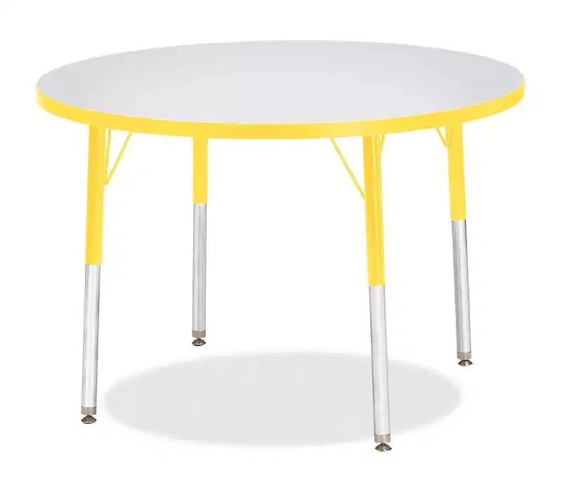 Yellow, Round Activity Table, Seats up to 4 Adults
