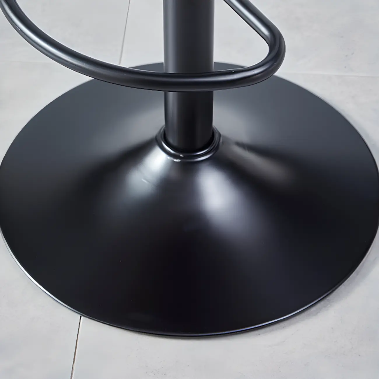 Bucket Adjustable Swivel Leather Bar Stools