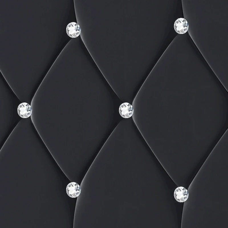 Diamond Tufted Adjustable Upholstered Headboard Queen King
