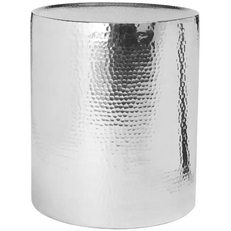 Polonium Hammered Side Table - FOX5502 - Safavieh Couture