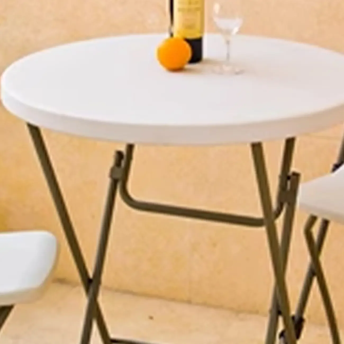 Stylish White Acrylic Top Grey Metal Leg Bar Table
