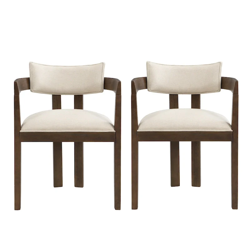 Conrad Sophisticated Modern Dining Chair With Armrest by Christopher Knight Home