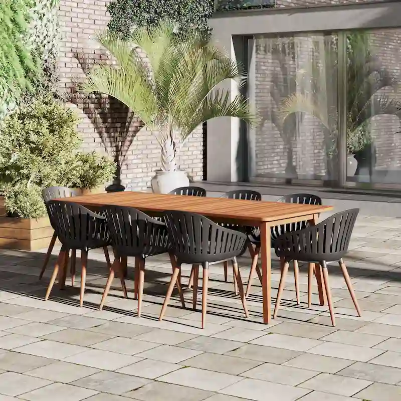 Amazonia FSC Wood Outdoor Patio Jenther Dining Set