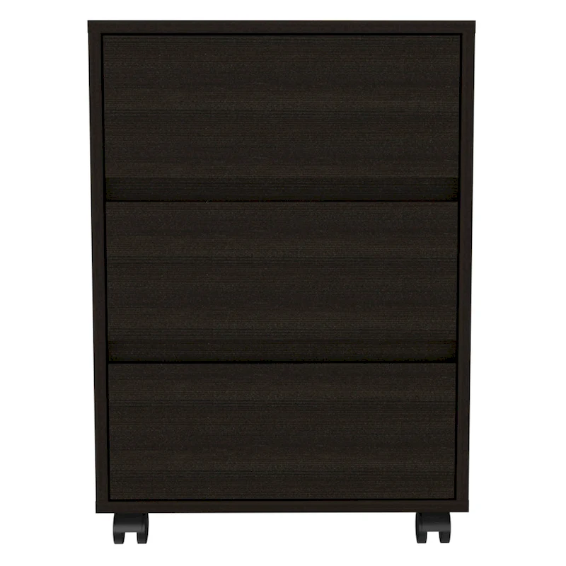 FM Furniture Vienna Three Drawers Filing Cabinet Roller Blade Glide