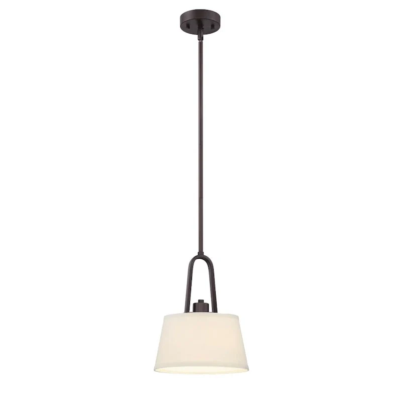 Designers Fountain Studio 9  Wide 1 Light Pendant with Off White