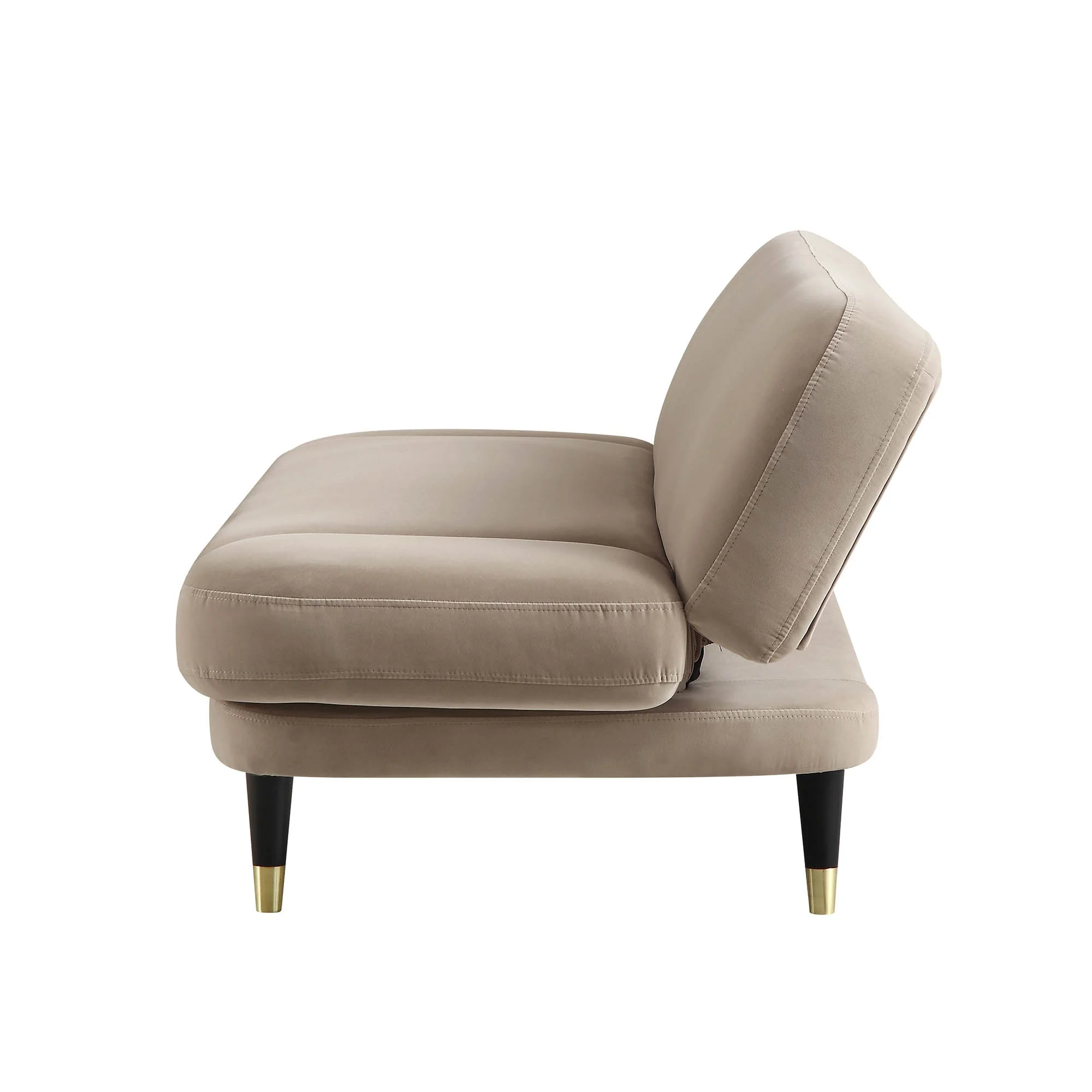 Mink Velvet 2-Seater Sofa Bed Converts to 35