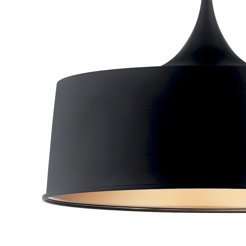 Kichler Lighting Elias 1-Light Pendant/Semi Flush Light Black