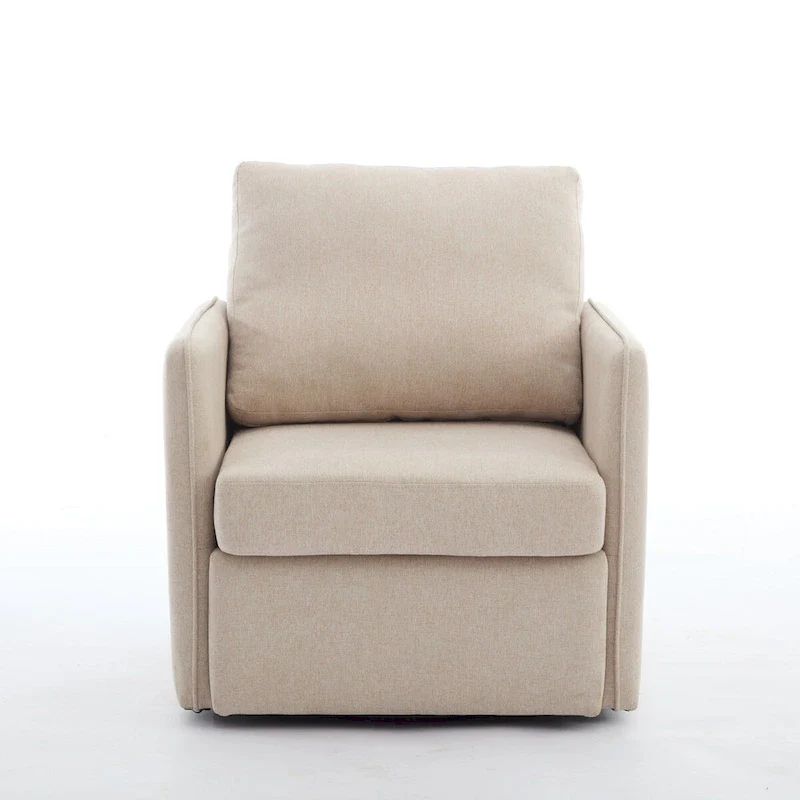 Linen Swivel Accent Chair