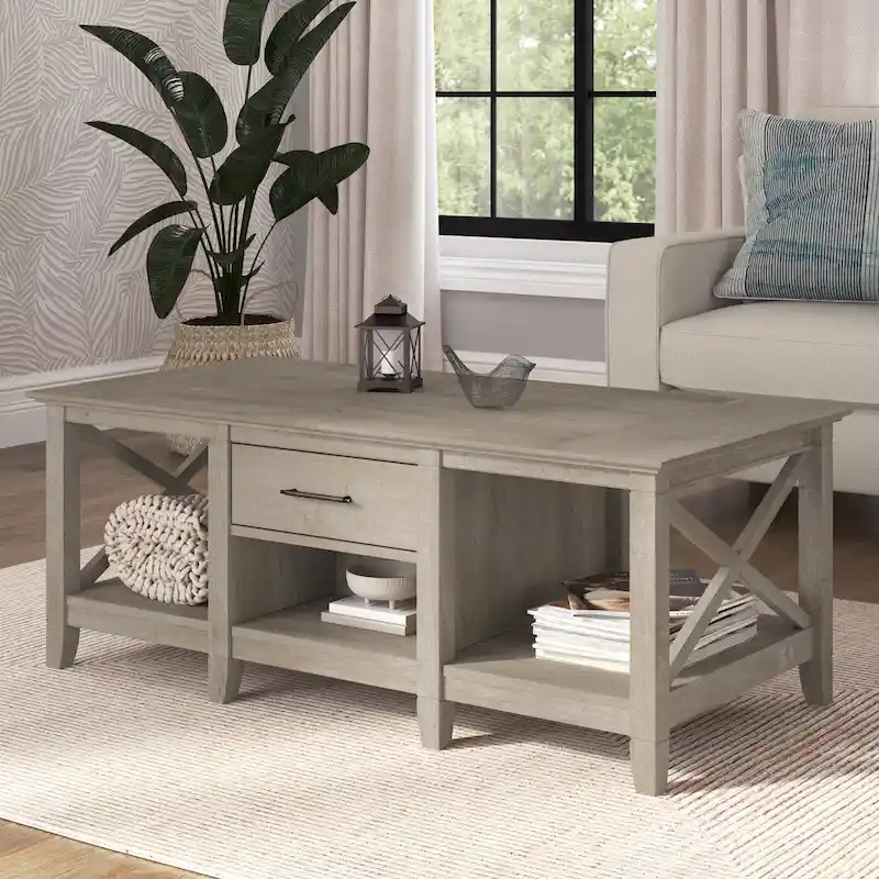 Key West Coffee Table with Storage by Bush Furniture