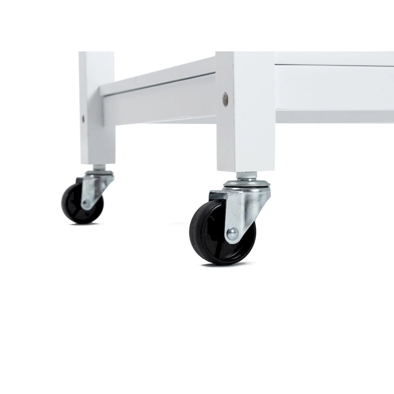 Holland Kitchen Cart With Stainless Steel Top