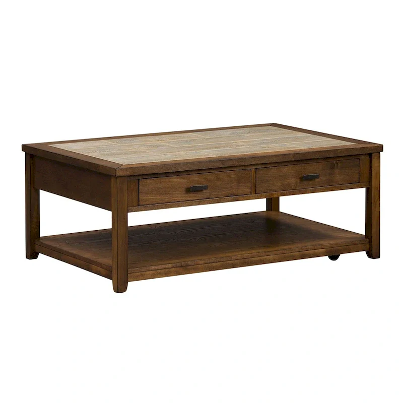 Tobacco-colored coffee table