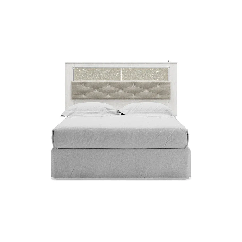 Signature Design by Ashley Altyra White Upholstered Panel Headboard