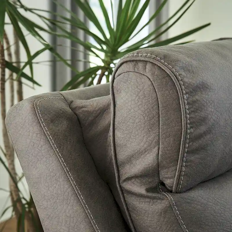 Signature Design by Ashley Starbot Gray 3-Piece Power Reclining Sofa - 101W x 42D x 42H