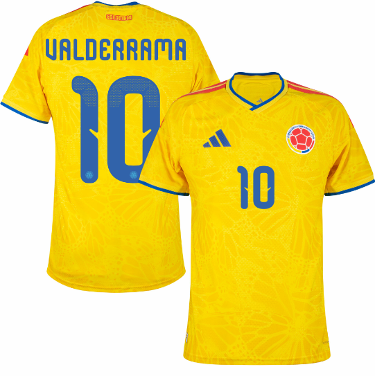 Colombia Authentic Home Valderrama 10 Jersey 2026-2027