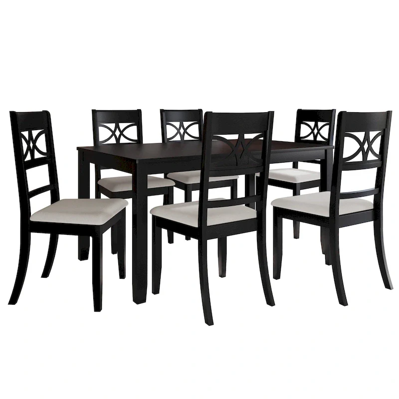 Mid-Century Modern 7-piece Wooden Dining