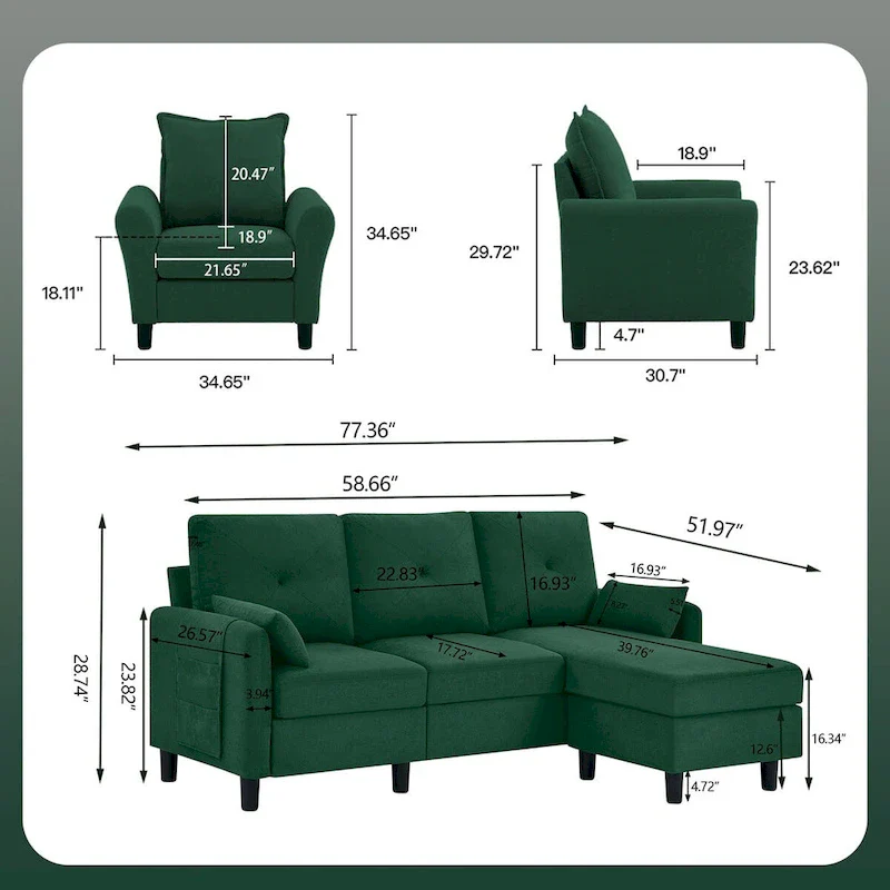 3 - Piece Living Room Set