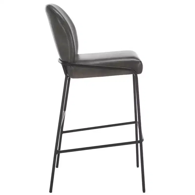 Ivey Bar Stool - BST7512 - Grey/Black - Safavieh