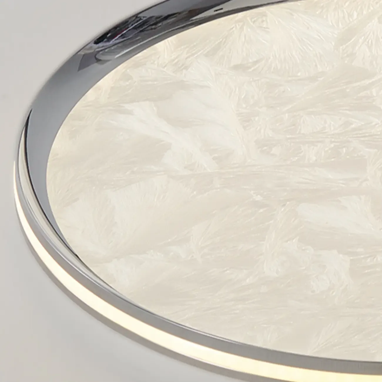 Modern Circular Flush Mount Ceiling Light with Acrylic Shade