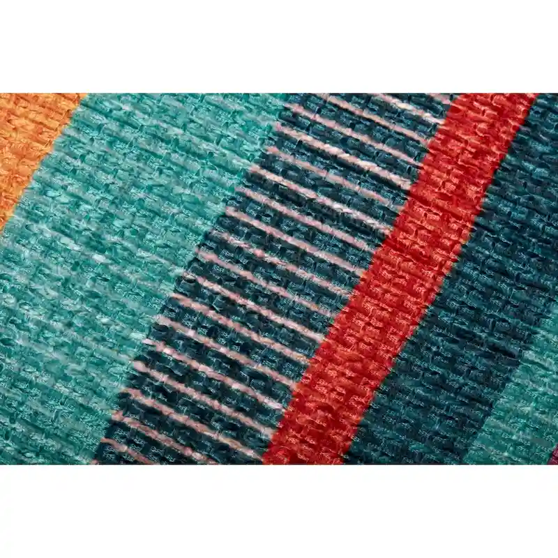 Alexander Home Striped Boho Southwestern Pouf