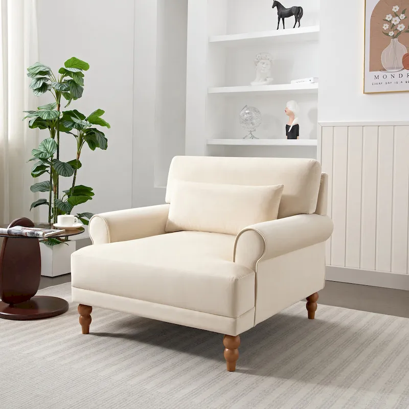 Modern Outdoor Club Chair with Cushion