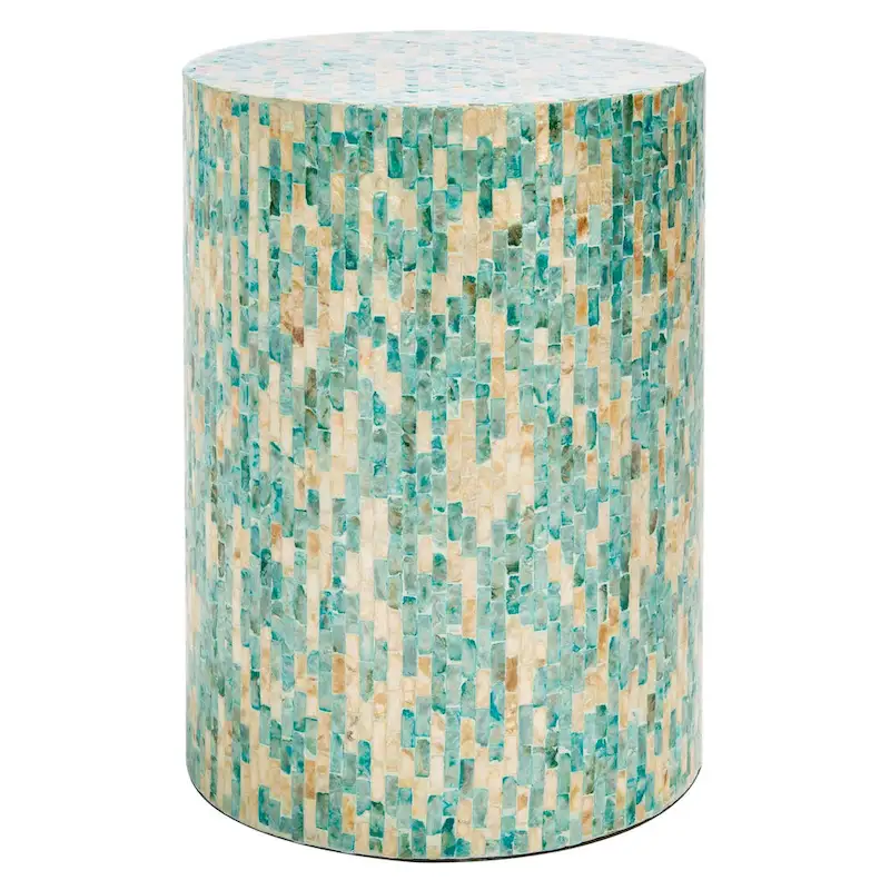 SAFAVIEH Tessie Mosaic Round Accent Table - 13.8 W x 13.8 L x 19.7 H - 14Wx14Dx20H