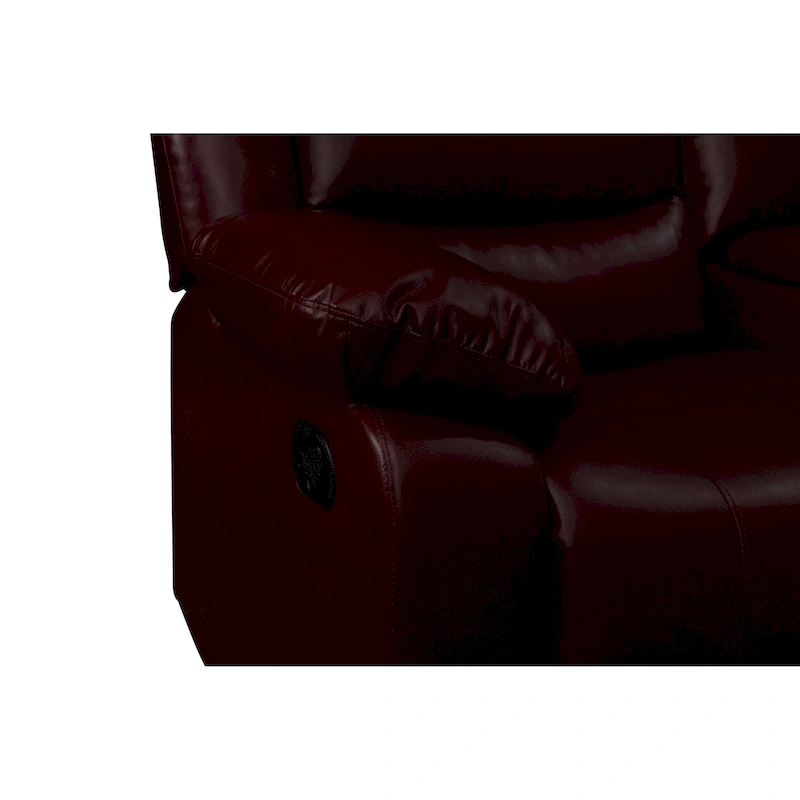 Manual Reclining 3-Piece Living Room Sofa Set - Sofa with Dropdown Table, Loveseat with Console, and Recliner