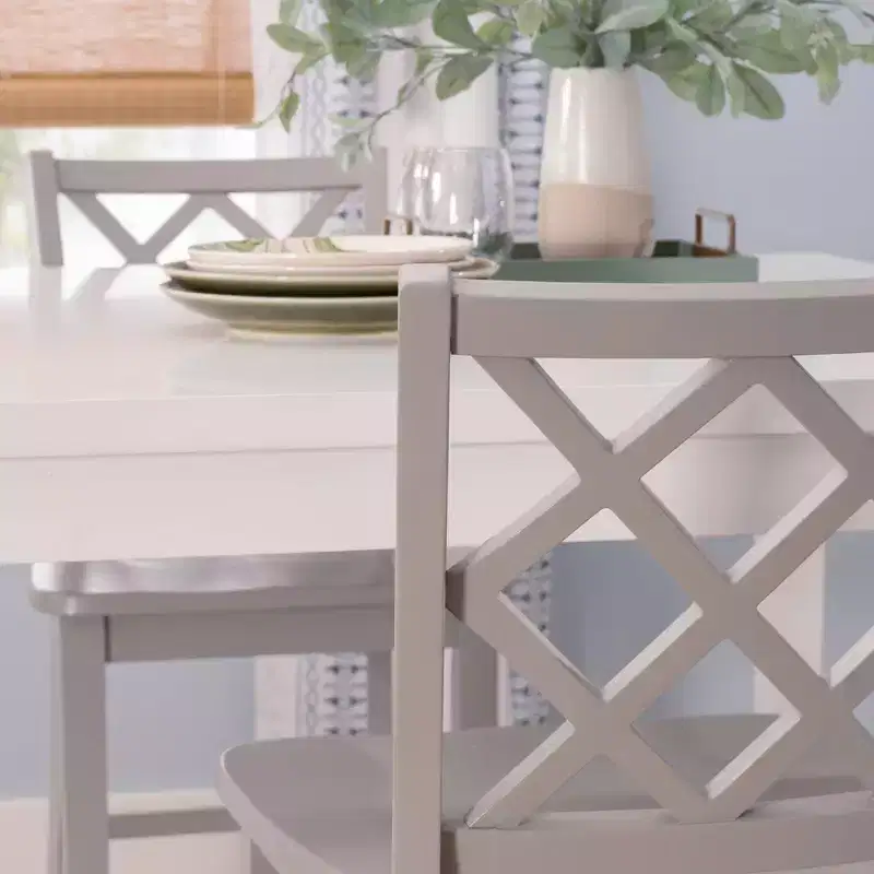 Powell 5pc Shelby Square Counter Height Dining Set Gray
