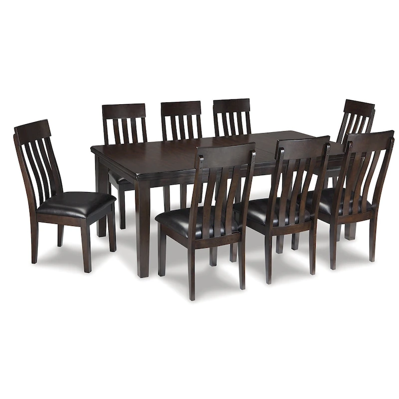Signature Design by Ashley Haddigan Dark Brown 9-Piece Dining Package